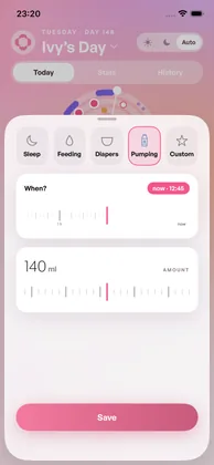 Abpumpen